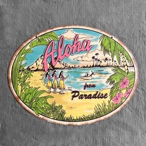 Aloha from Paradise Oval Wall Sign